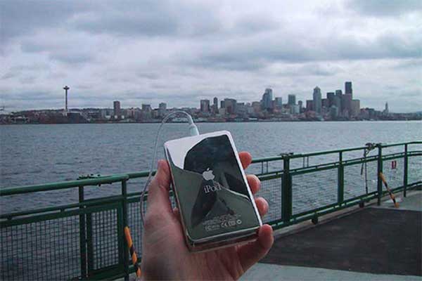 An iPod on the Seattle ferry