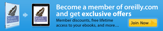 Become and O'Reilly member for free and get exclusive offers. Join Now