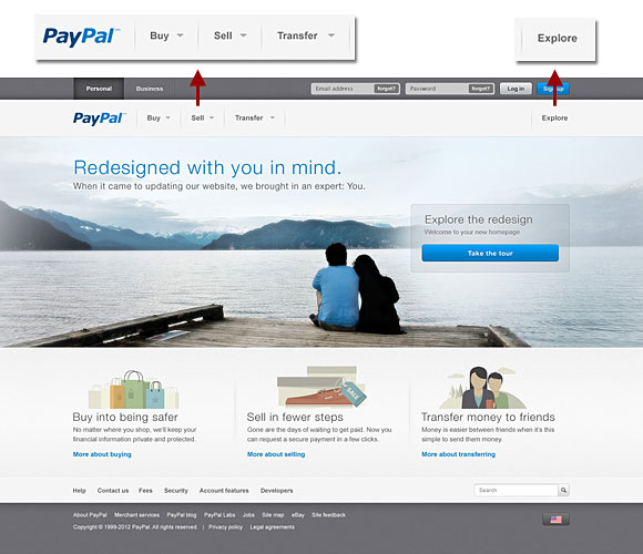 PayPal Redesign